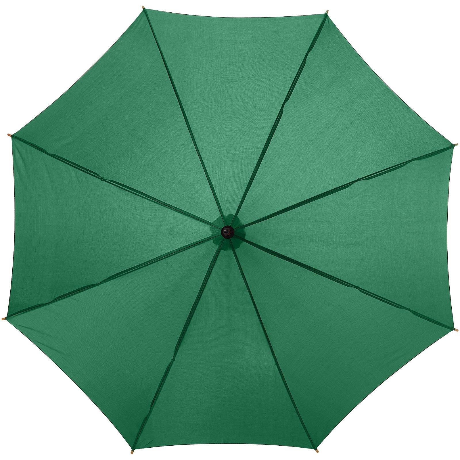 Parapluie 23" à ouverture automatique, poignée et mât en bois 10