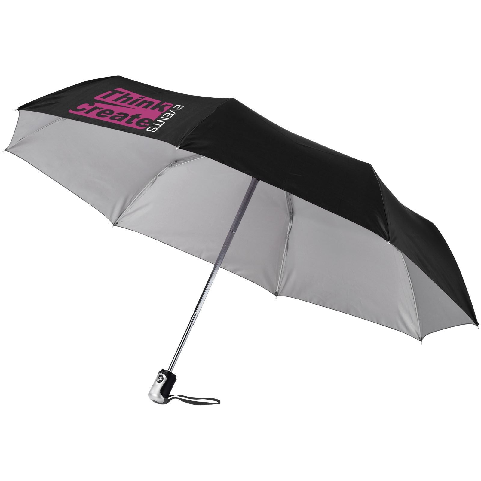 Parapluie 21.5" 3 sections ouverture fermeture automatique Alex 25