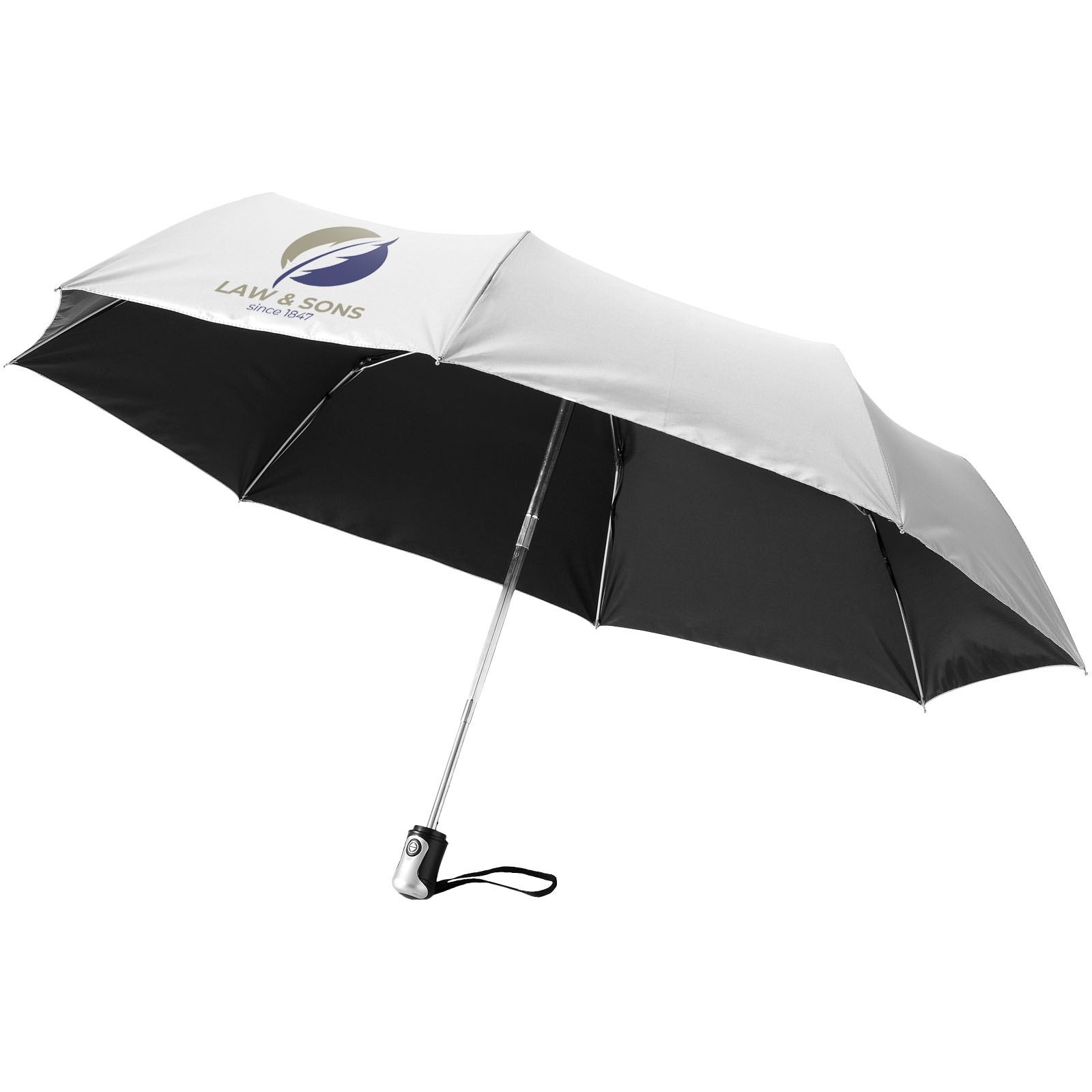 Parapluie 21.5" 3 sections ouverture fermeture automatique Alex 33