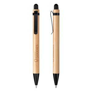 Stylo en bambou et acier BOSTON