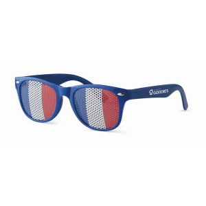 Lunettes de supporter avec drapeau
