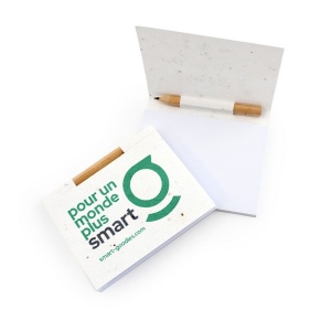 Bloc-notes  graines avec crayon