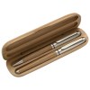 Parure de stylo bille et roller en bambou Addie