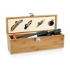 SYRAH. Set à vin en bambou, zinc et acier inoxydable