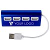 Hub en aluminium de 4 ports USB Leo