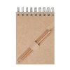 BLOC-NOTES A7 ET CRAYON AGENDA(+Pas de marquage sur le crayon - marquage copie laser sur face avant du bloc)