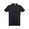 THC ROME. Polo bicolore en coton pour hommes