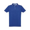 THC ROME. Polo bicolore en coton pour hommes