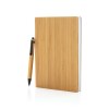 Set carnets de notes A5 et stylo en bambou