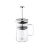 JENSON. Cafetière 600mL en verre borosilicate et acier inox