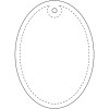Attache réfléchissante ovale en PVC H-12 RFX™