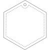 Attache réfléchissante hexagonale en PVC H-12 RFX™