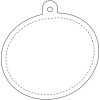 Attache réfléchissante ovale en PVC H-09 RFX™