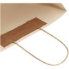 Sac en papier fabriqué à partir de déchets agricoles 150 g/m2avec poignées torsadées, 31 x 12 x 25 cm