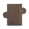 CARNET A5 AVEC COUVERTURE EN POUDRE CAFE