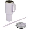 Mug Sydney 1200 ml double paroi certifié RCS avec isolation par le vide et couche de cuivre avec paille