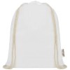 Sac avec cordon Oregon en coton recyclé 140 g/m² certifié GRS
