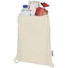 Sac avec cordon Oregon en coton recyclé 140 g/m² certifié GRS