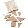 Puzzle tangram en bois naturel Ulrike