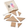 Puzzle tangram en bois naturel Ulrike