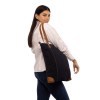 Tote bag cuir et canvas Emilie style