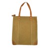 Tote bag cuir et canvas Emilie style