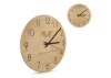 Horloge murale en bambou