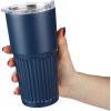 Mug double paroi en acier inoxydable recyclé de 500 ml Kael