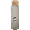 Bouteille en verre sodocalcique mat Lume de 500 ml avec couvercle en bambou
