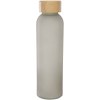 Bouteille en verre sodocalcique mat Lume de 500 ml avec couvercle en bambou
