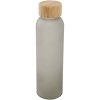 Bouteille en verre sodocalcique mat Lume de 500 ml avec couvercle en bambou