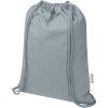 Sac de 5 L avec cordon Oregon Blend en coton recyclé 140 g/m² certifié GRS